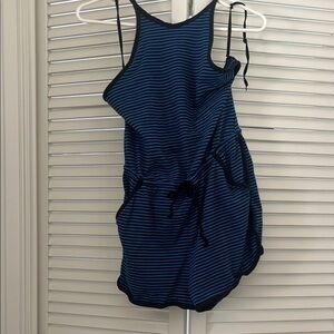BDG Black and Blue Striped Romper